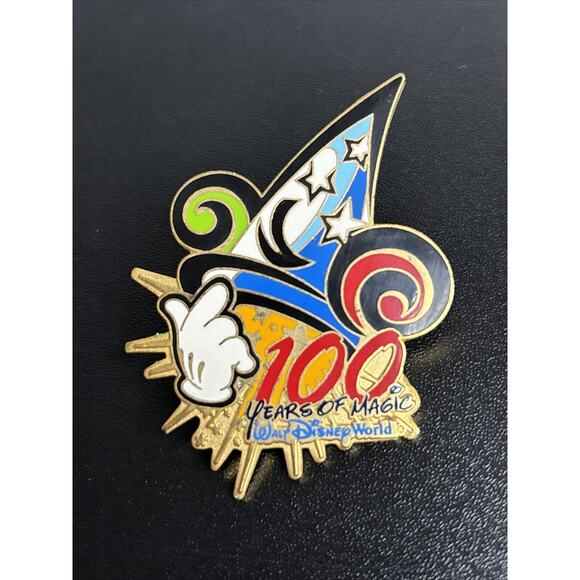 Disney Jewelry - Walt Disney World 100 Years of Magic Sorcerer's Apprentice Hat Trading Pin 2002